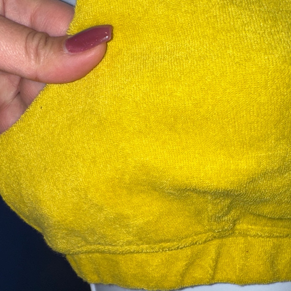 Aerie- NWOT Summer Lights Lime Terry Sports Bra Size Small - Picture 5 of 13
